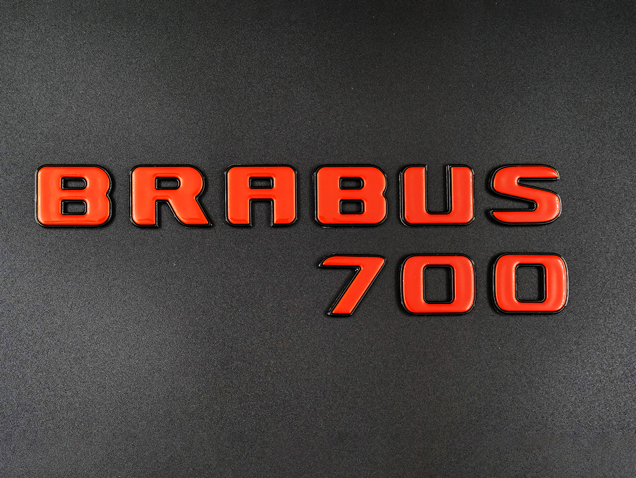Brabus 700 Orange Badges Emblems Set for Mercedes-Benz W463 W463A W464